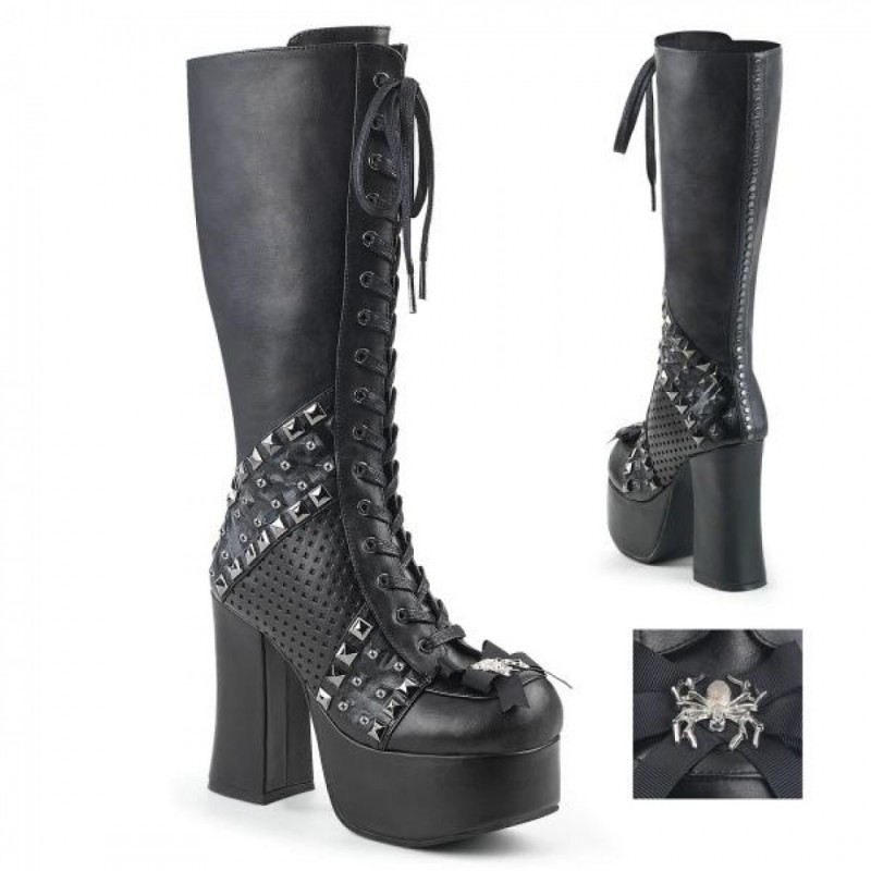 Demonia CHARADE-150 knee high boot CHA150/BVL-E