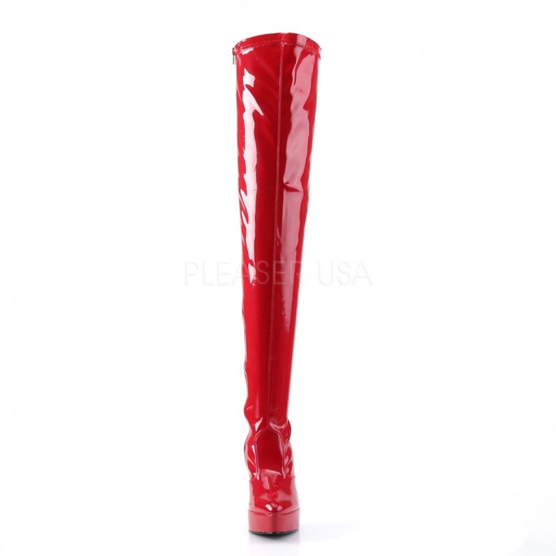 Devious INDULGE-3000 Thigh High Boots IND3000/R-E