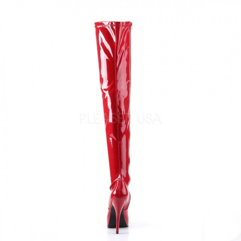 Devious INDULGE-3000 Thigh High Boots IND3000/R-E