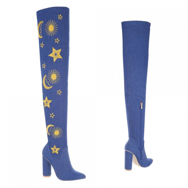 Sergio Todzi jeans overknee boots JR-0014Bl