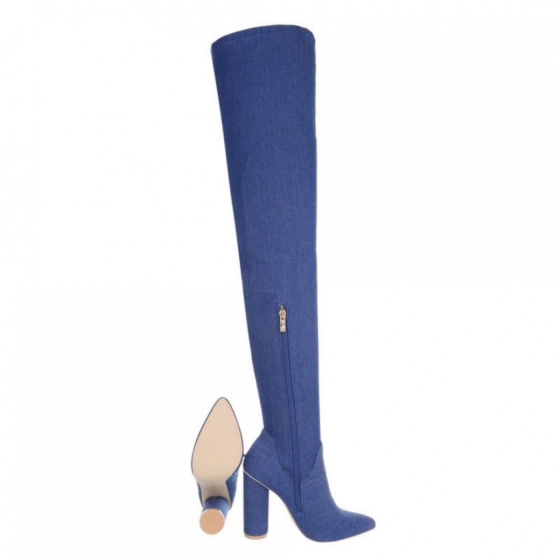Sergio Todzi jeans overknee boots JR-0014Bl