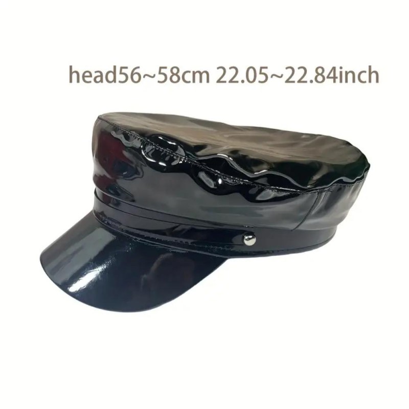 Модная женская кепка PU с солнцезащитным козырьком DB75990-ru