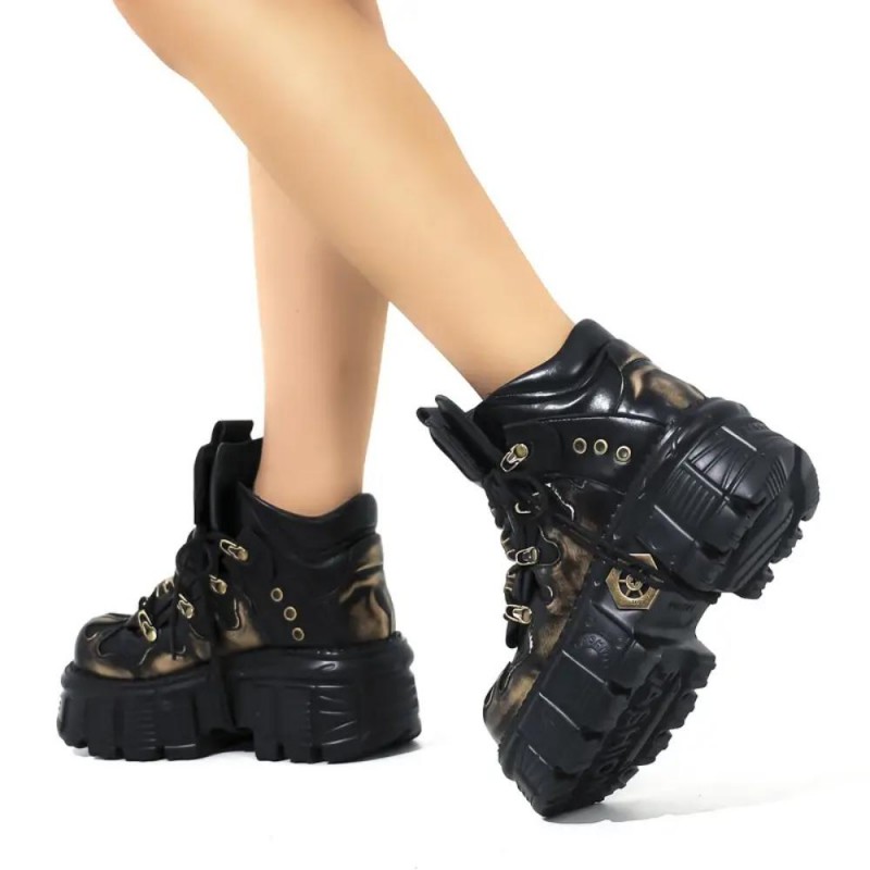 AR Cyberpunk Retro Gothic Boots BW698676