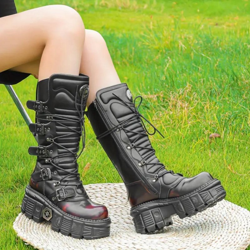 AR Cyberpunk Motorcycle Boots GR449346