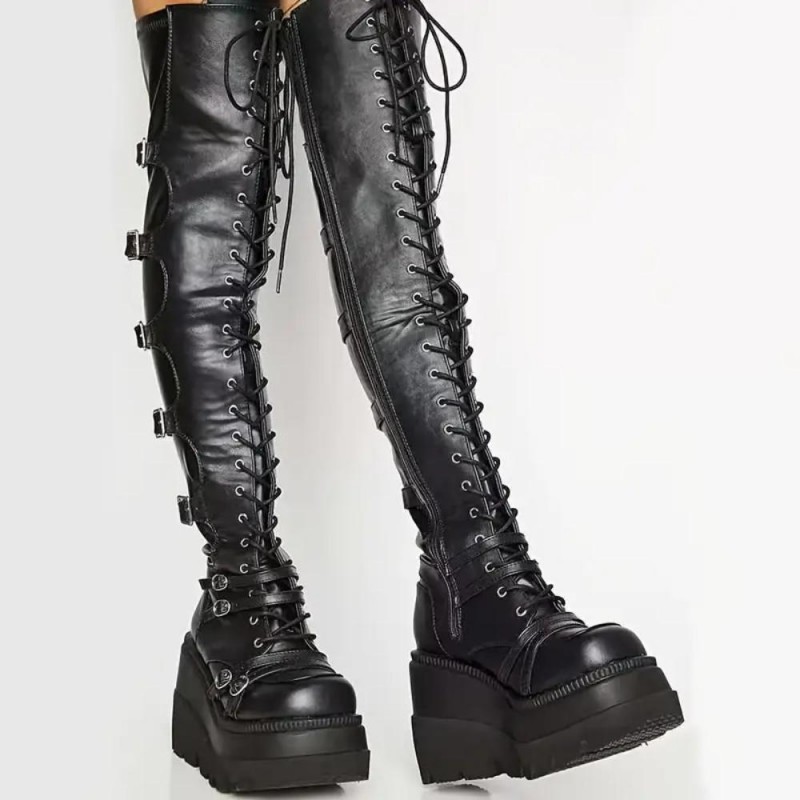 AR Punk Rock Overknee Boots JE6028179