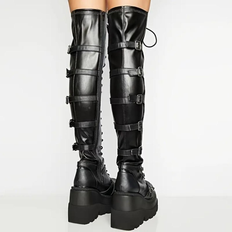 AR Punk Rock Overknee Boots JE6028179