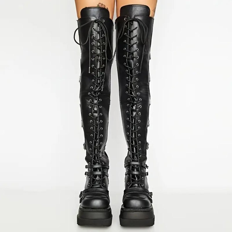 AR Punk Rock Overknee Boots JE6028179