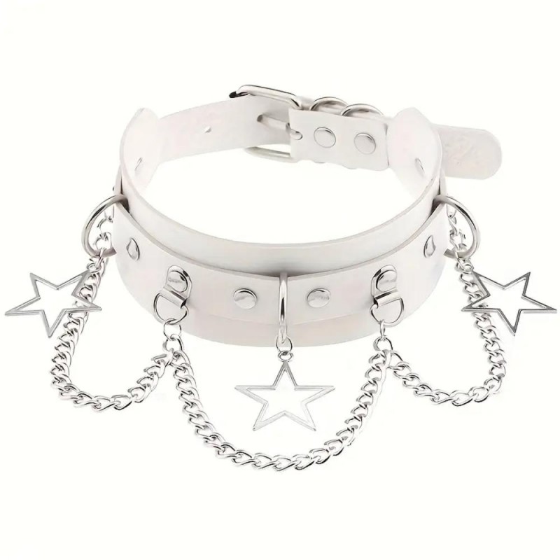 AR Ladies Gothic Punk Choker Necklace Collar QF584948
