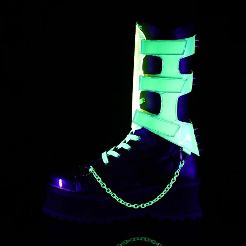 Demonia GRAVEDIGGER-255 mid-calf boots GRAD255/BVL-NGN