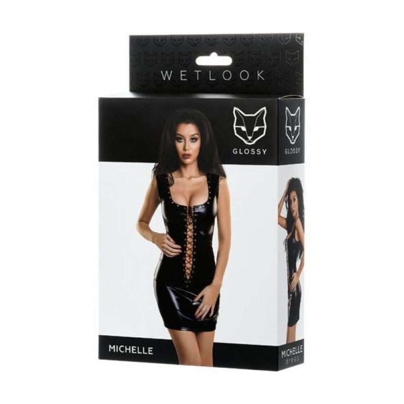 Glossy Michelle Wetlook Мини-платье 561100955015B-ru
