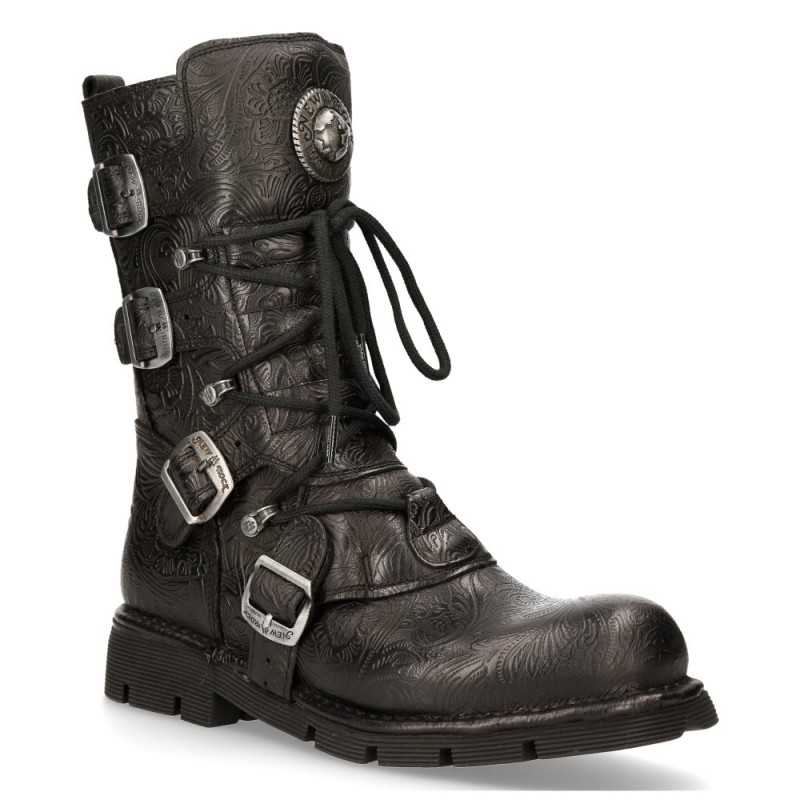 New Rock Black Planing Boots M-1473-S43