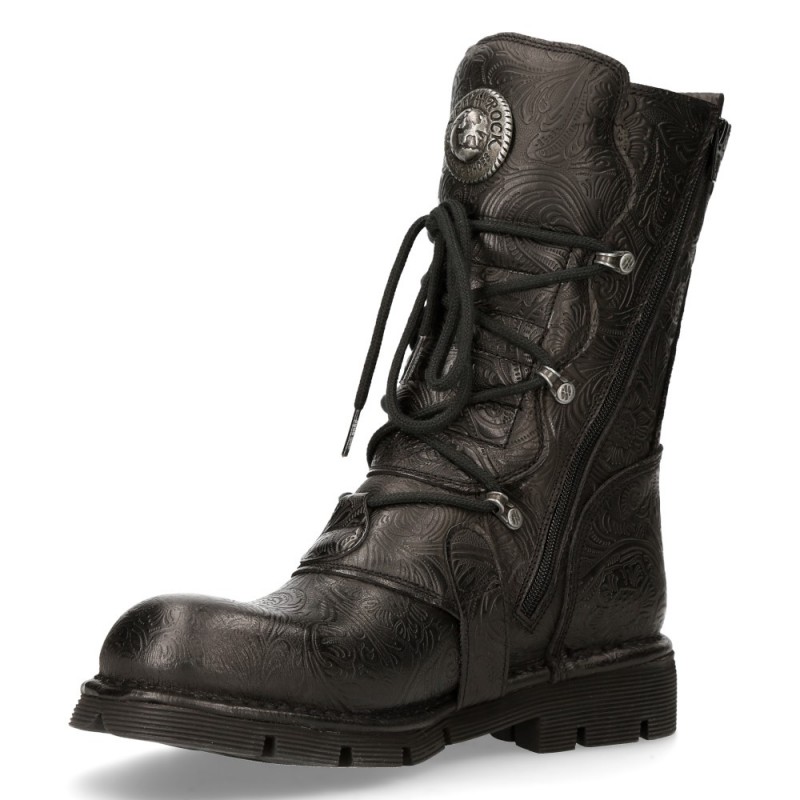 New Rock Black Planing Boots M-1473-S43