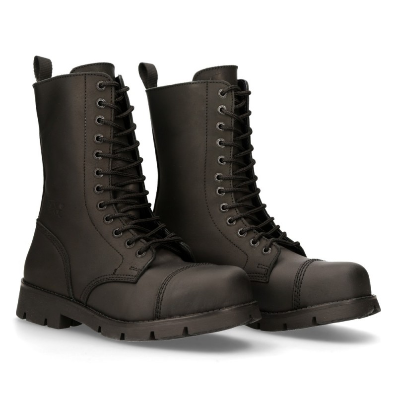 New Rock Black Ranger Ankle Boots M-RANGER112MT-S1