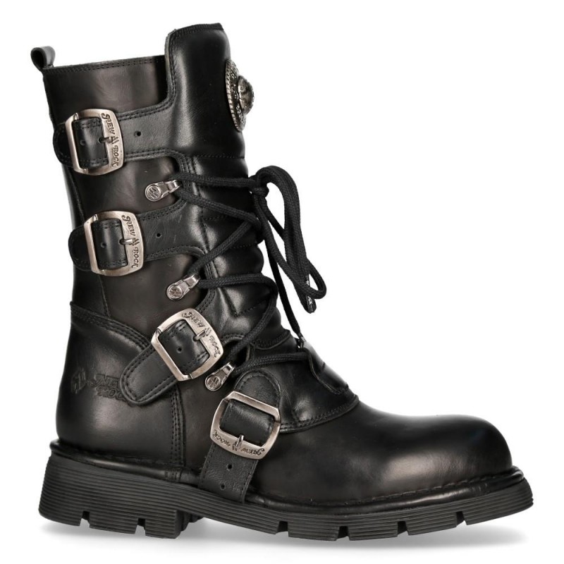 New Rock Black Planing Boots M-1473-S1