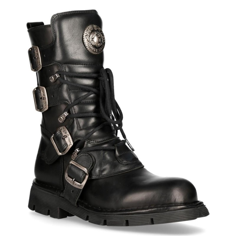New Rock Black Planing Boots M-1473-S1