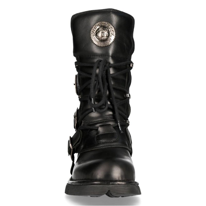 New Rock Black Planing Boots M-1473-S1