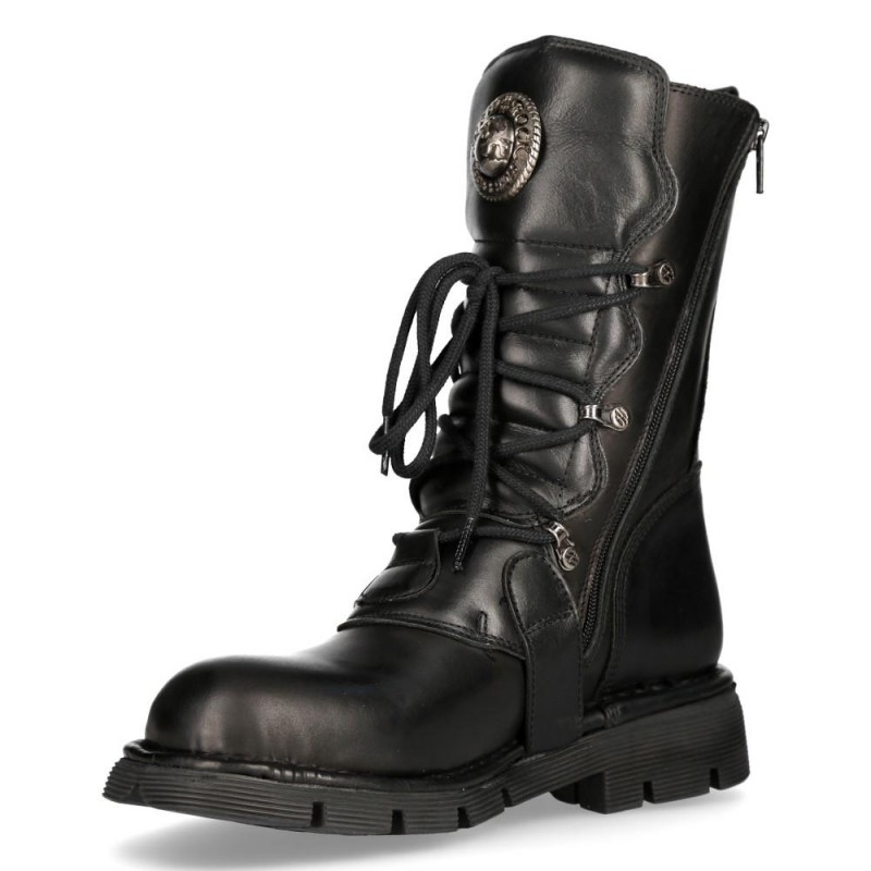 New Rock Black Planing Boots M-1473-S1