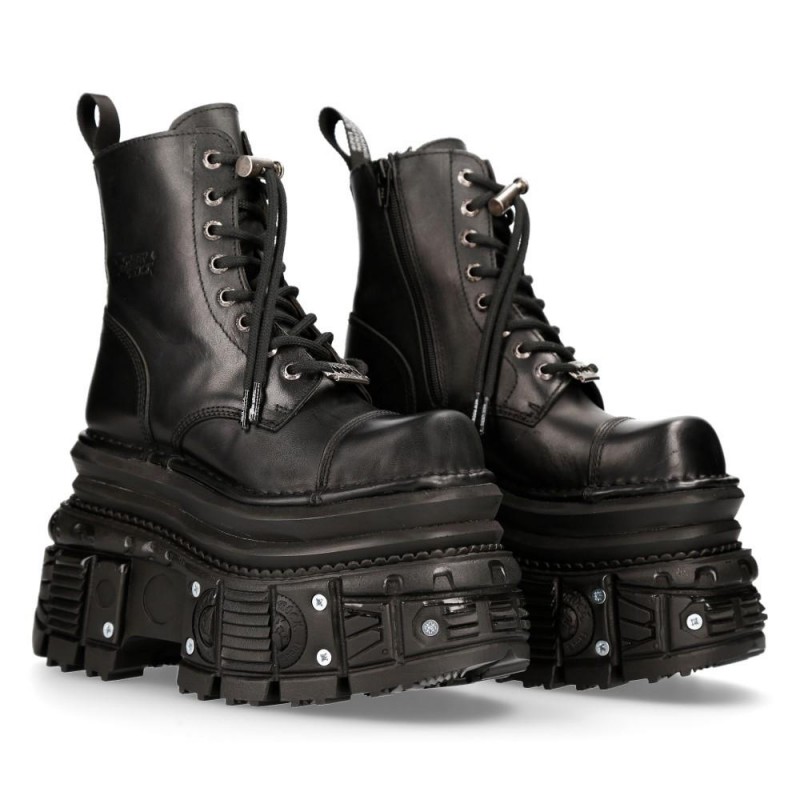 New Rock Ankle Boots M-MILI083CCT-C4