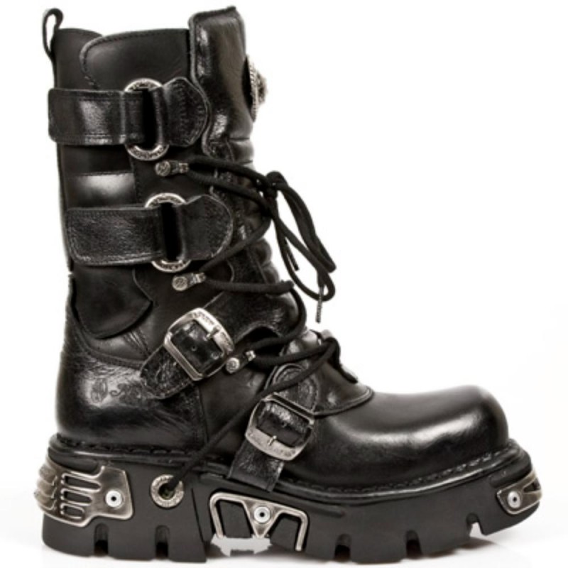 New Rock Black Planing Boots M-1473-S1