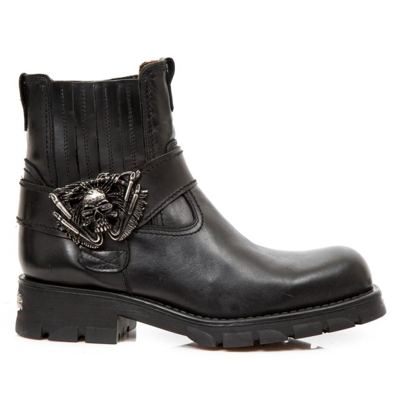 New Rock Motorcycle Ankle Boots M-7633-S1