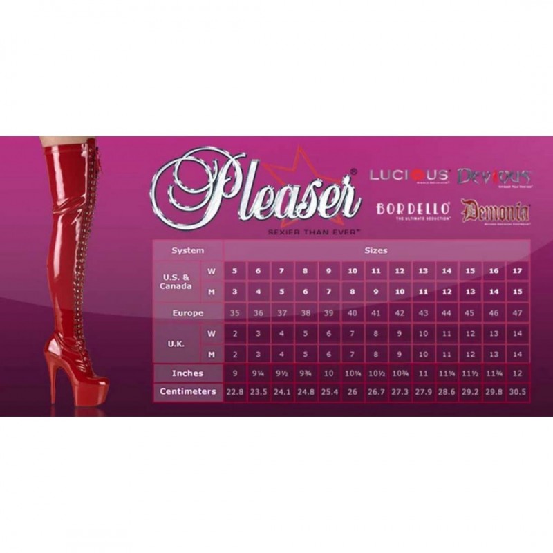 Pleaser FLAMINGO-3000DP FLAM3000DP/W-BFA/M