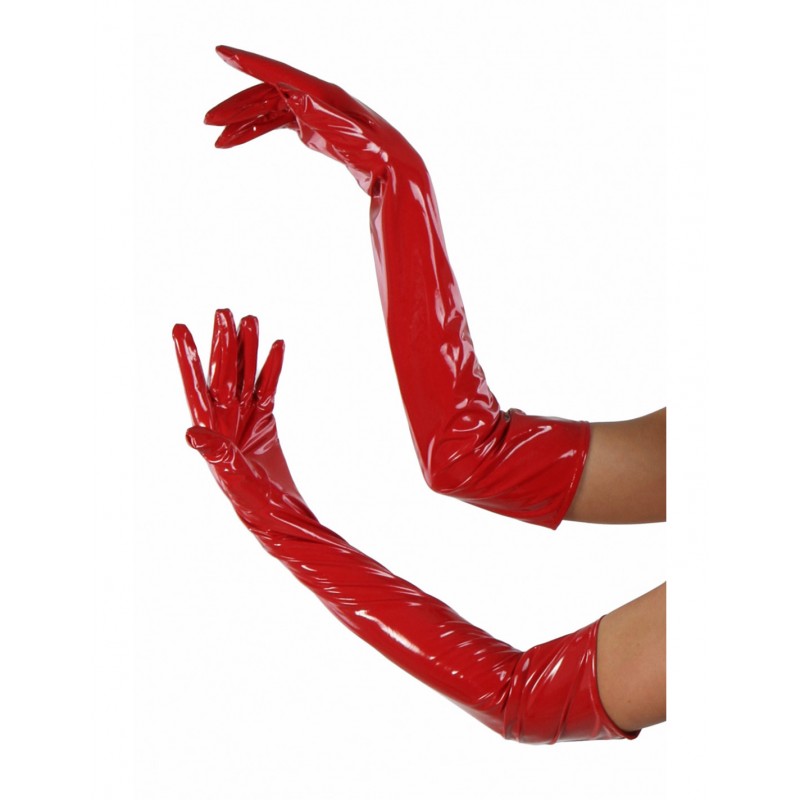 Soisbelle Long vinyl Gloves 014G-RD