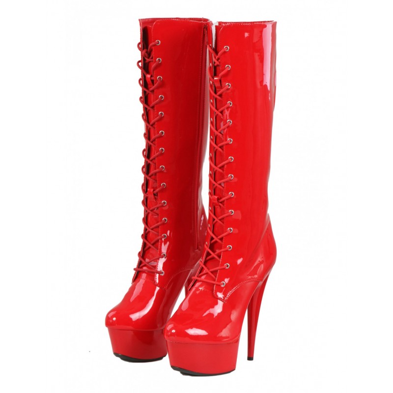 Soisbelle лакированные сапоги на платформе S9161-RD-ru