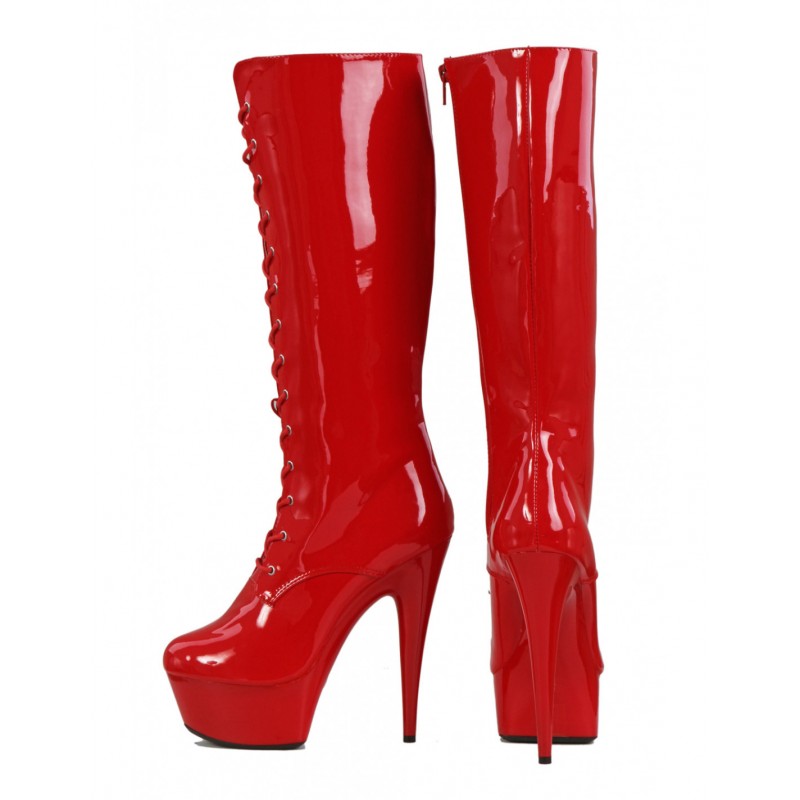 Soisbelle лакированные сапоги на платформе S9161-RD-ru