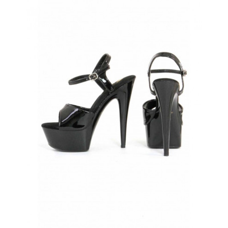 Soisbelle vinyl pump sandals SGS55V-BK