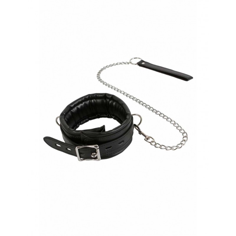 Spazm Lockable Collar and Leash 09083-BK