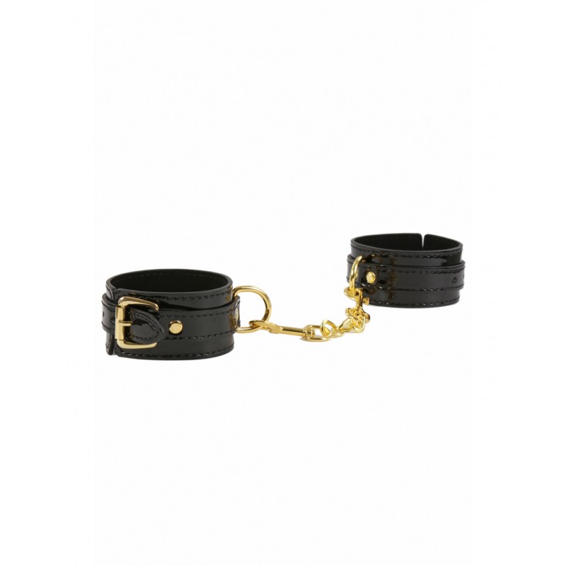 Spazm Vinyl Handcuffs 252001227-BK